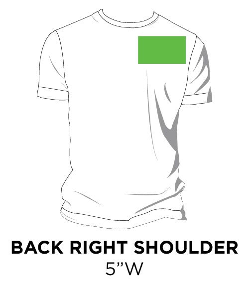 Back Right Shoulder - 5"W